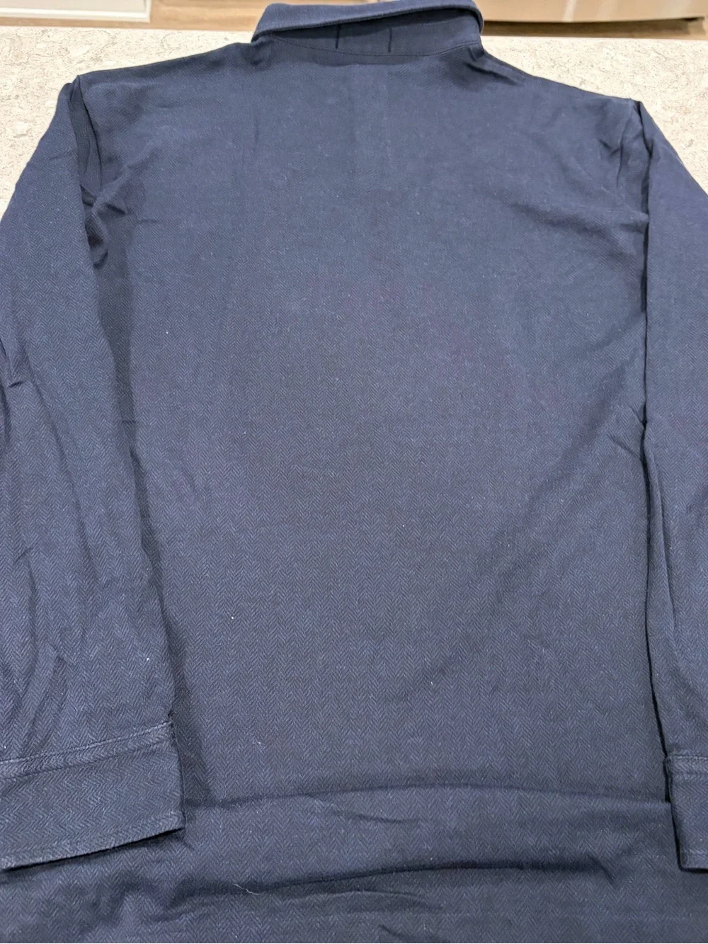 Ralph Lauren Navy Long-Sleeve Polo with Light Blue Pony-XL